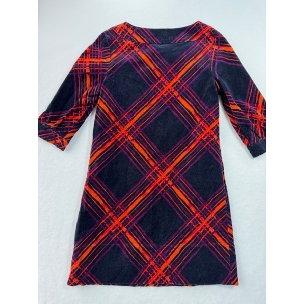 GO‎ International Dress MED Mini Plaid Corduroy Mod Vintage Feel Retro 60's 70's - Picture 4 of 10